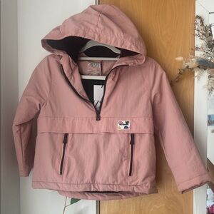 Zara Pink Kids Hooded Nylon Lined Jacket